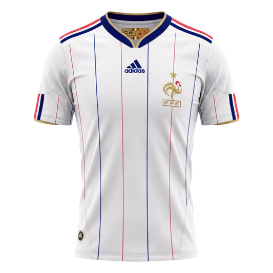 Retro Men's France 2010 Away Soccer Jersey product view 1