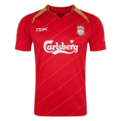 Retro Men's Liverpool 2005/06 Home Soccer Jersey product view 1