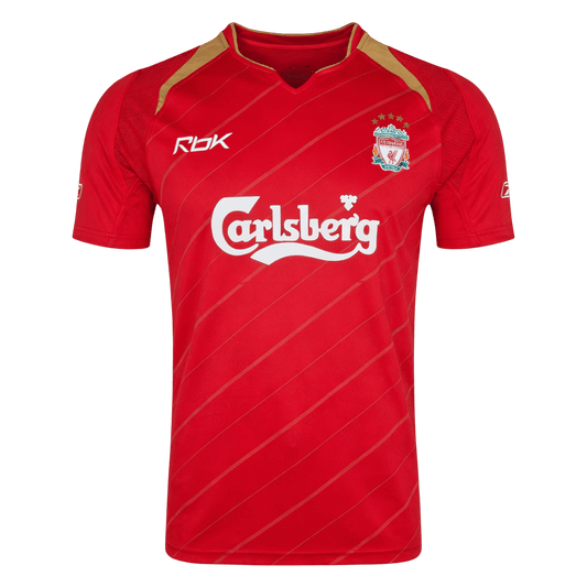 Retro Men's Liverpool 2005/06 Home Soccer Jersey product view 1