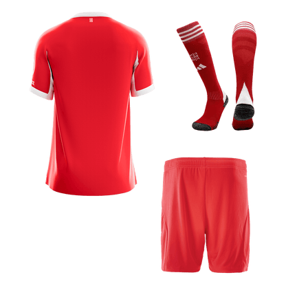 Men's Bayern Munich 2025/26 Home Soccer Jersey Full Kit [PREMIUM]