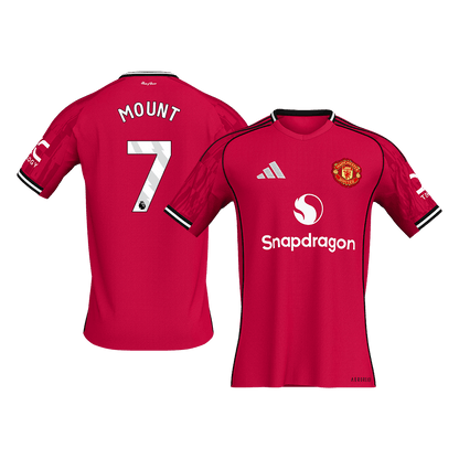 MOUNT #7 Men's Manchester United 2025/26 Home Soccer Jersey Premium product view 1