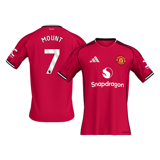 MOUNT #7 Men's Manchester United 2025/26 Home Soccer Jersey Premium product view 1