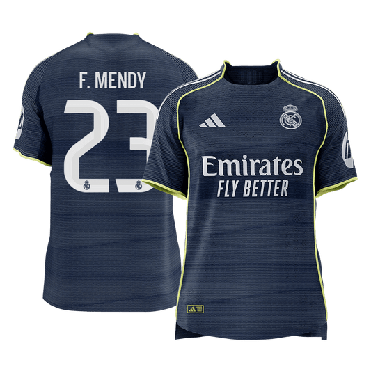 F.MENDY #23 Men's Real Madrid 2025/26 Player Version Away Soccer Jersey - Slim Fit Premium product view 1