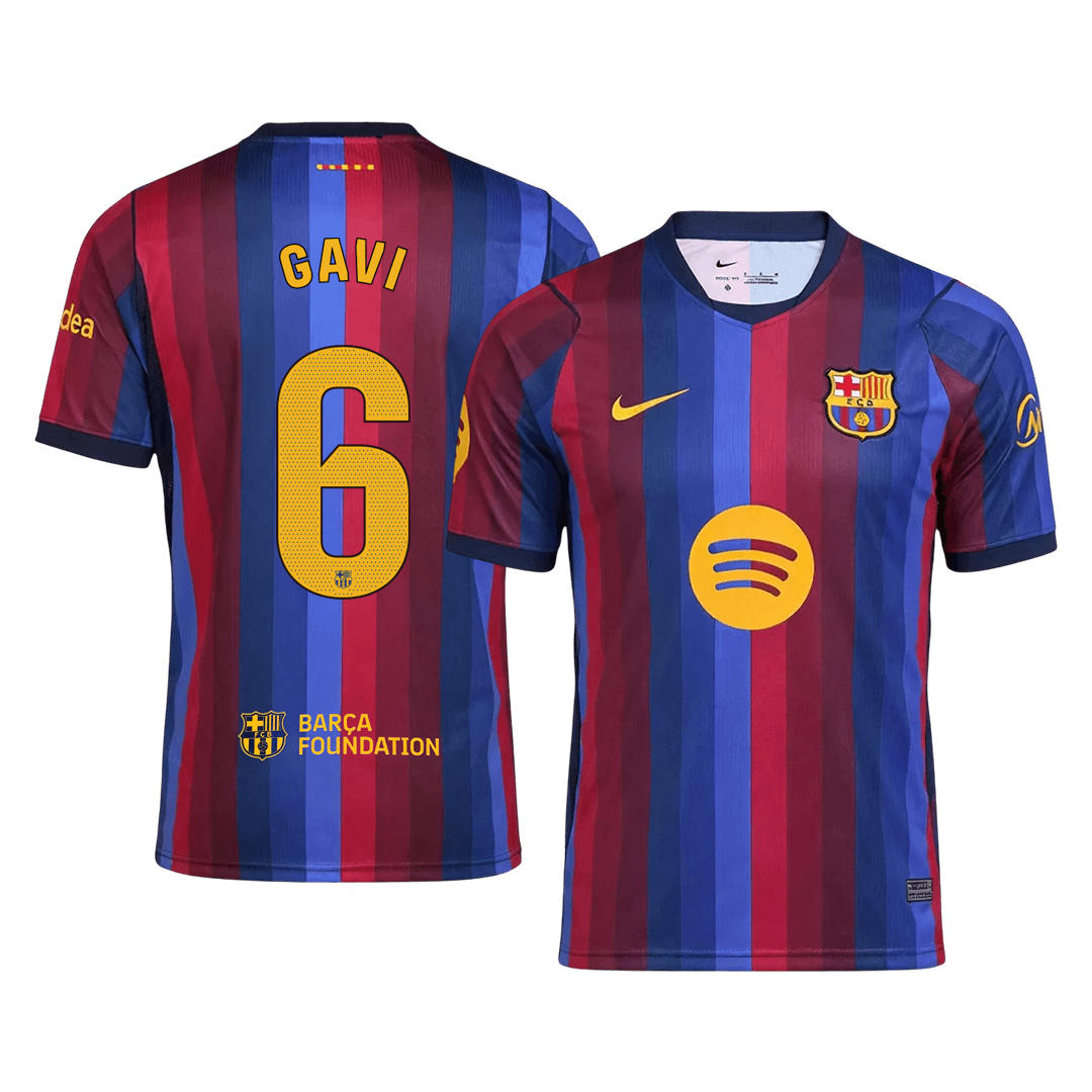 GAVI #6 Men's Barcelona 2026/27 Home Soccer Jersey product view 1