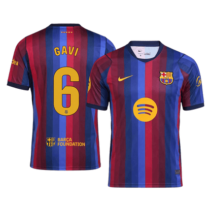 GAVI #6 Men's Barcelona 2026/27 Home Soccer Jersey product view 1