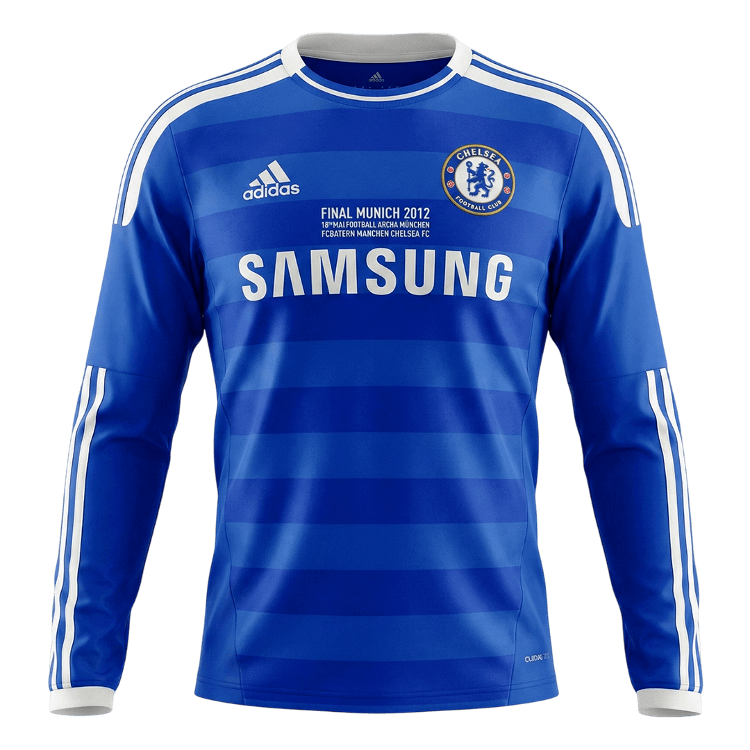 Retro Men's Chelsea 2011/12 Home Long Sleeve Soccer Jersey product view 1