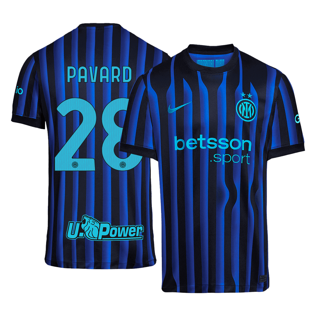 PAVARD #28 Men's Inter Milan 2025/26 Home Soccer Jersey product view 1