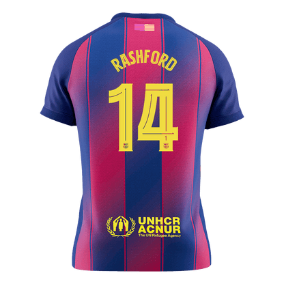 RASHFORD #14 Men's Barcelona UCL 2025/26 Home Soccer Jersey Premium product view 9