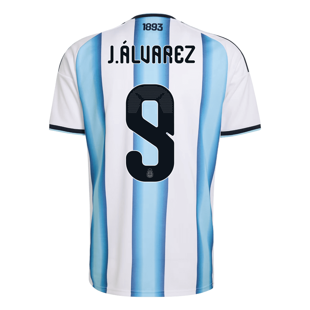 J.ÁLVAREZ #9 Men's Argentina World Cup 2026 Home Soccer Jersey Premium product view 9