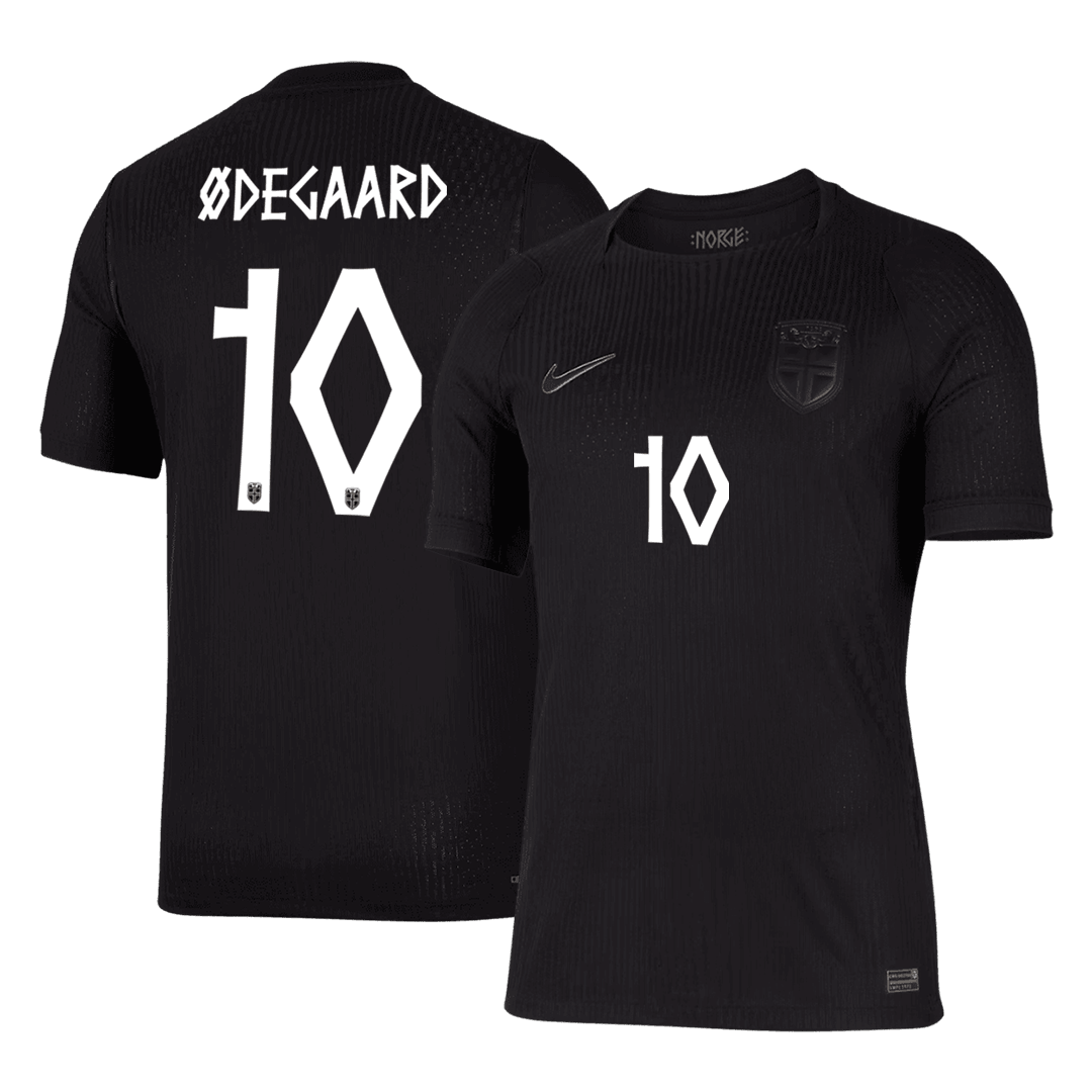 ØDEGAARD #10 Men's Norway World Cup 2026 Player Version Away Soccer Jersey - Slim Fit product view 1