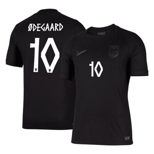 ØDEGAARD #10 Men's Norway World Cup 2026 Player Version Away Soccer Jersey - Slim Fit product view 1