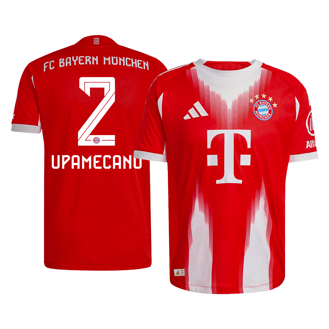 UPAMECANO #2 Men's Bayern Munich 2025/26 Player Version Home Soccer Jersey - Slim Fit product view 1