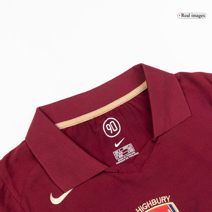 Retro Men's Arsenal 2005/06 Home Long Sleeve Soccer Jersey product view 7