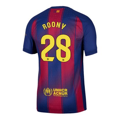 ROONY #28 Men's Barcelona 2025/26 Player Version Home Soccer Jersey - Slim Fit product view 13