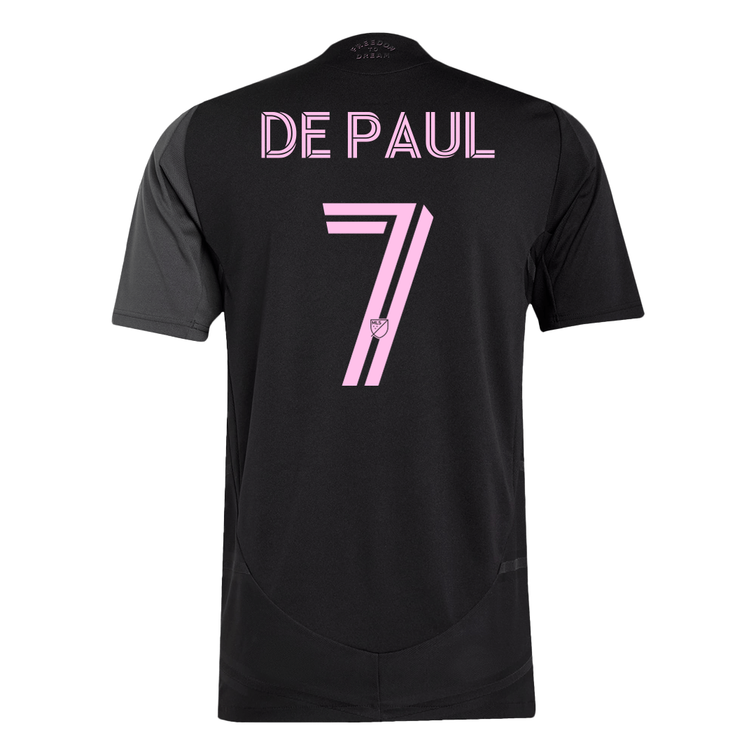 DE PAUL #7 Men's Inter Miami CF 2025 Player Version Away Soccer Jersey - Slim Fit product view 12