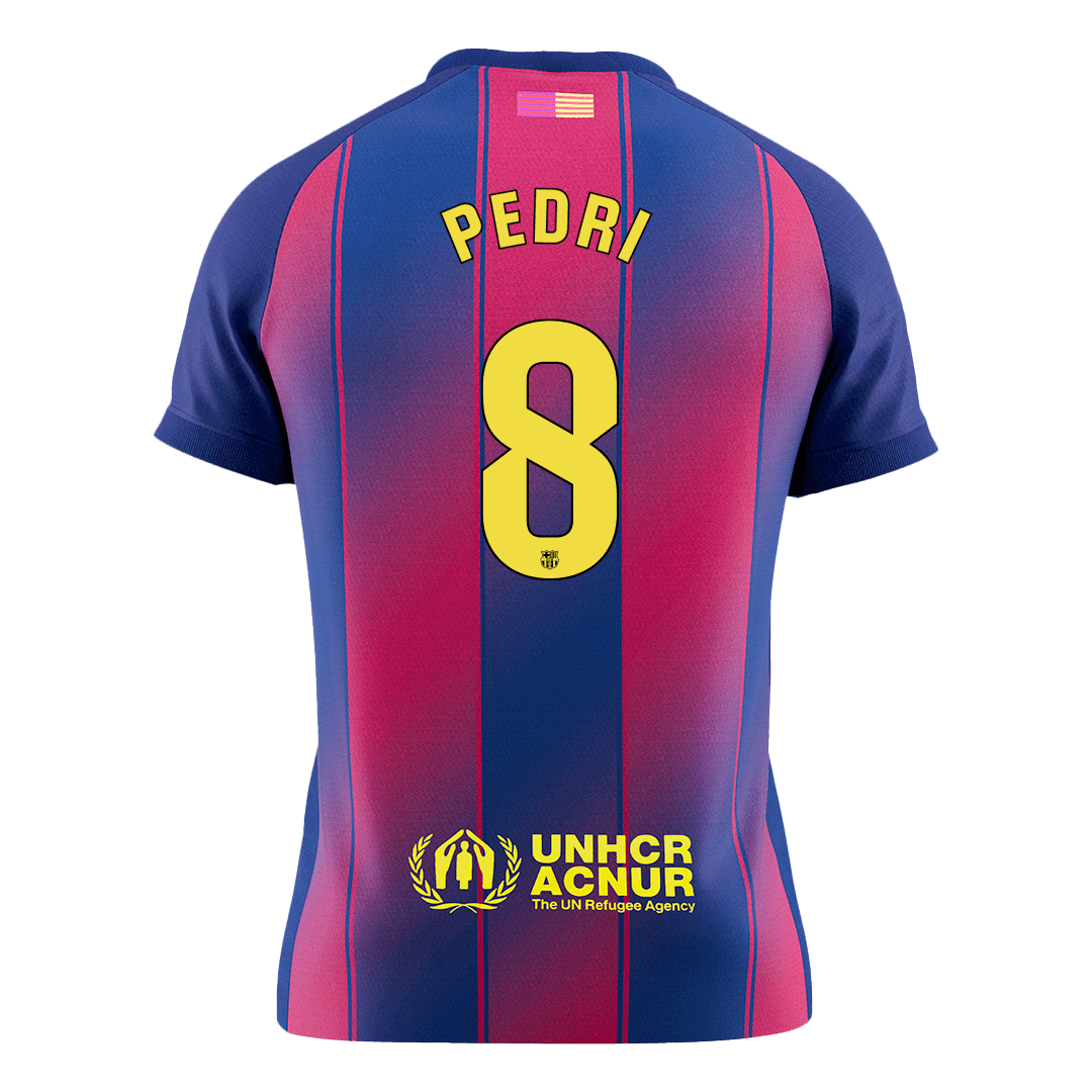 PEDRI #8 Men's Barcelona 2025/26 Home Soccer Jersey Premium product view 9