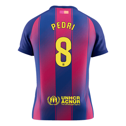 PEDRI #8 Men's Barcelona 2025/26 Home Soccer Jersey Premium product view 9