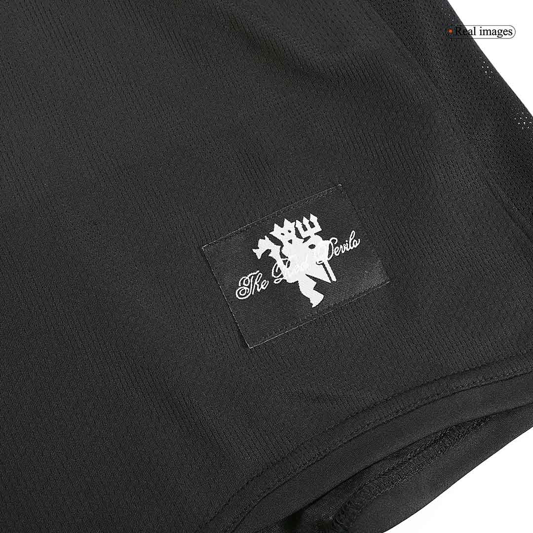 Retro RONALDO #7 Men's Manchester United 2007/08 Away Long Sleeve Soccer Jersey product view 3