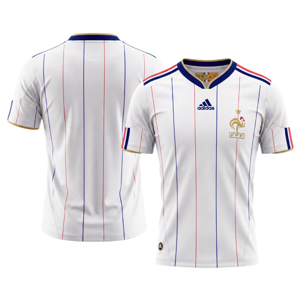 Retro Men's France 2010 Away Soccer Jersey product view 8