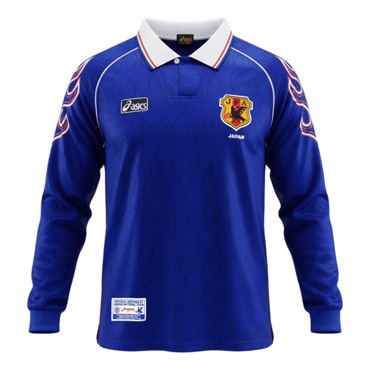 Retro Men's Japan World Cup 1998 Home Long Sleeve Soccer Jersey product view 1