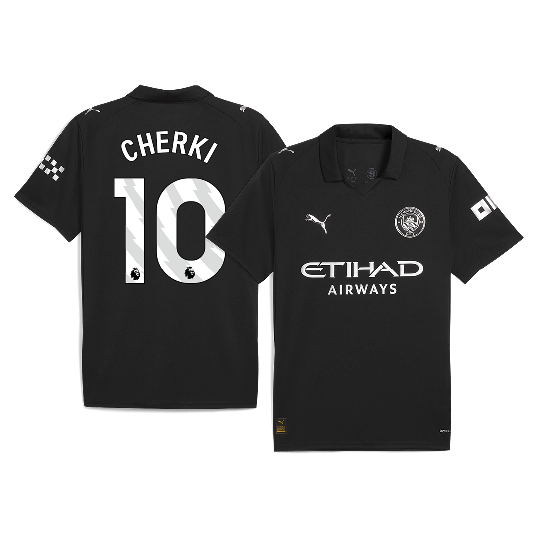 CHERKI #10 Men's Manchester City 2025/26 Away Soccer Jersey product view 1