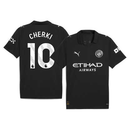 CHERKI #10 Men's Manchester City 2025/26 Away Soccer Jersey product view 1