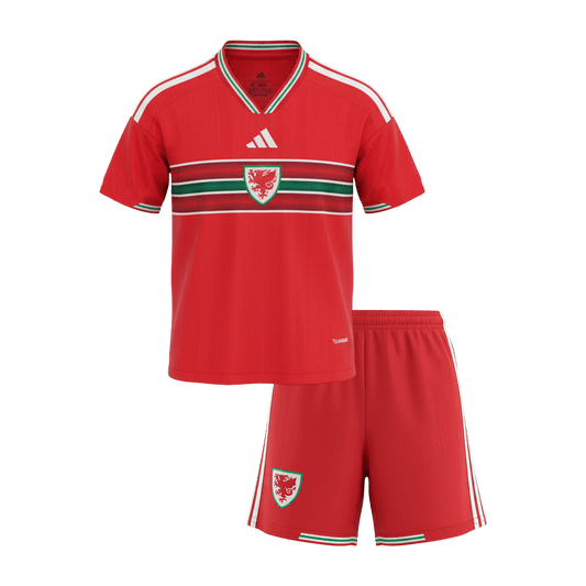 Kid's Wales World Cup 2026 Home Soccer Jersey Kit