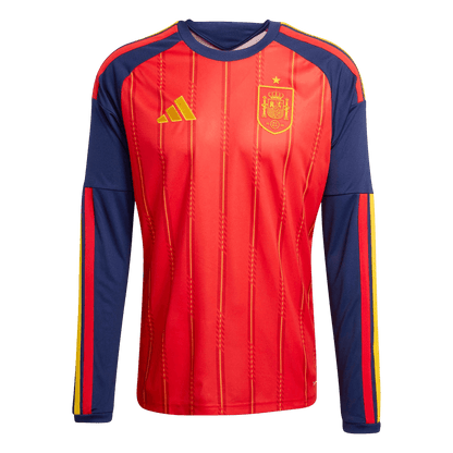 Men's Spain World Cup 2026 Home Long Sleeve Soccer Jersey product view 1
