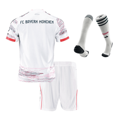 Kid's Bayern Munich 2025/26 Away Soccer Jersey Full Kit