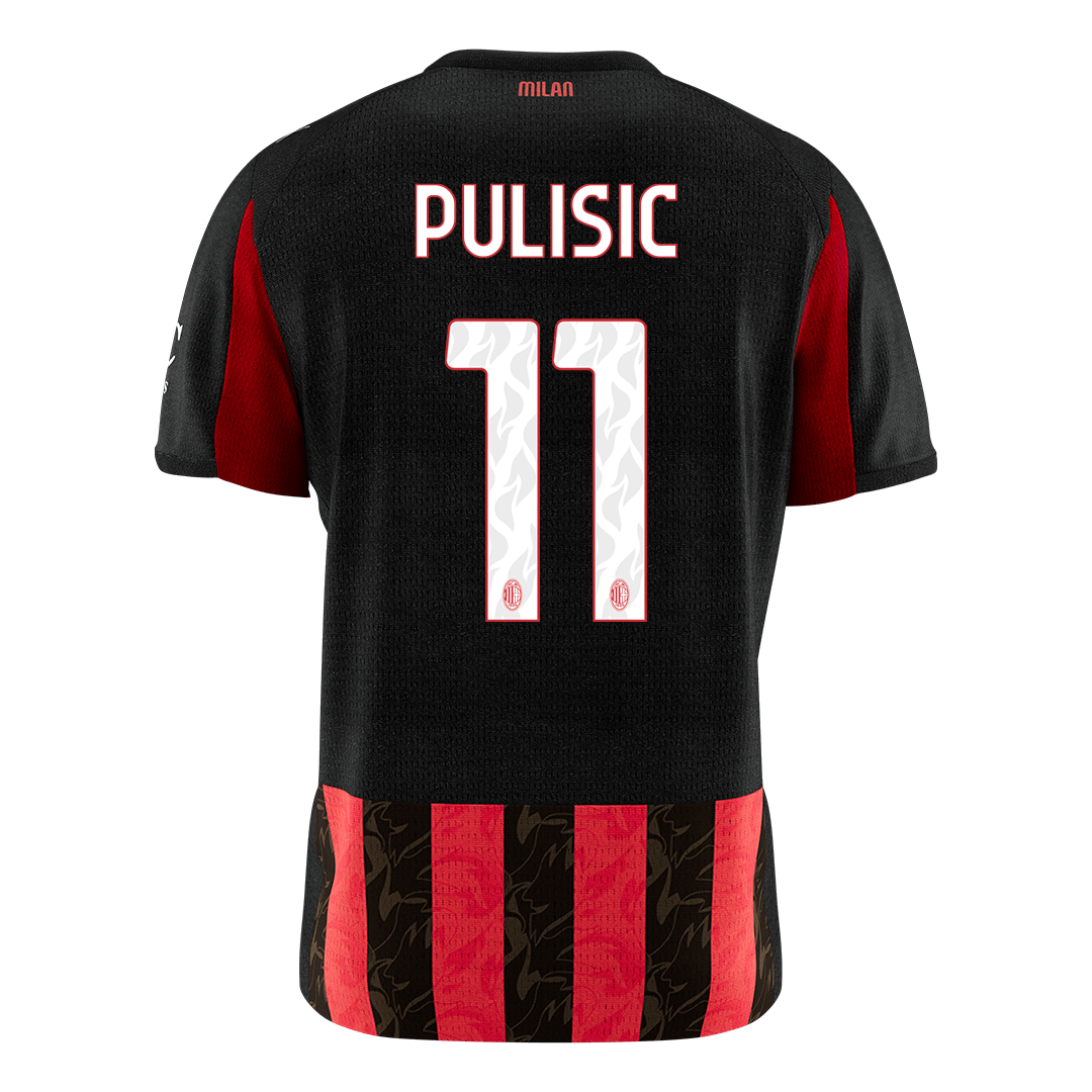 PULISIC #11 Men's AC Milan 2025/26 Home Soccer Jersey Premium product view 10