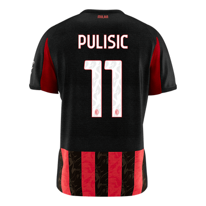 PULISIC #11 Men's AC Milan 2025/26 Home Soccer Jersey Premium product view 10