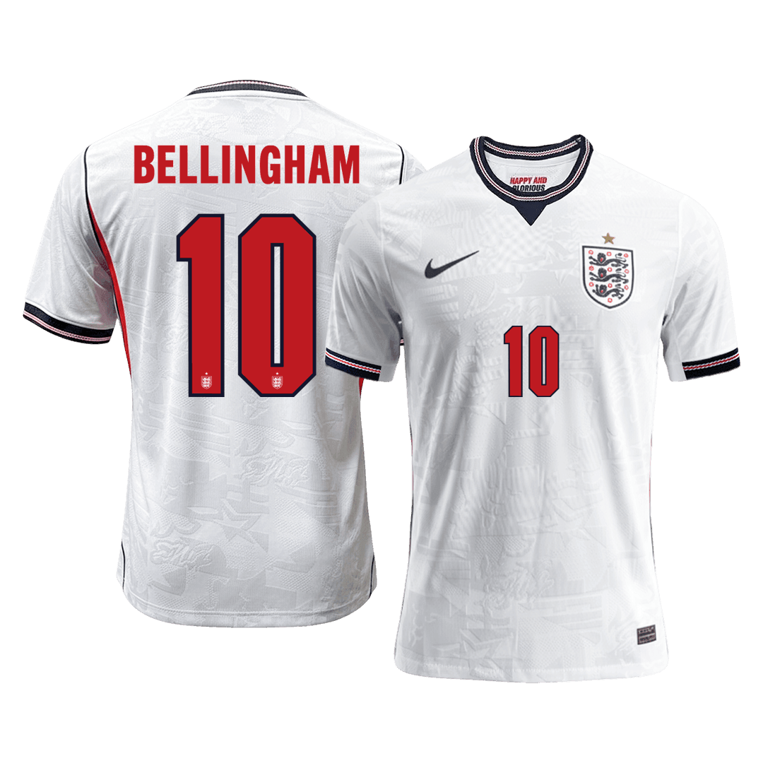 BELLINGHAM #10 Men's England World Cup 2026 Player Version Home Soccer Jersey - Slim Fit product view 1