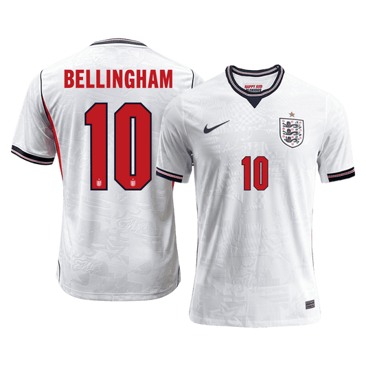 BELLINGHAM #10 Men's England World Cup 2026 Player Version Home Soccer Jersey - Slim Fit product view 1