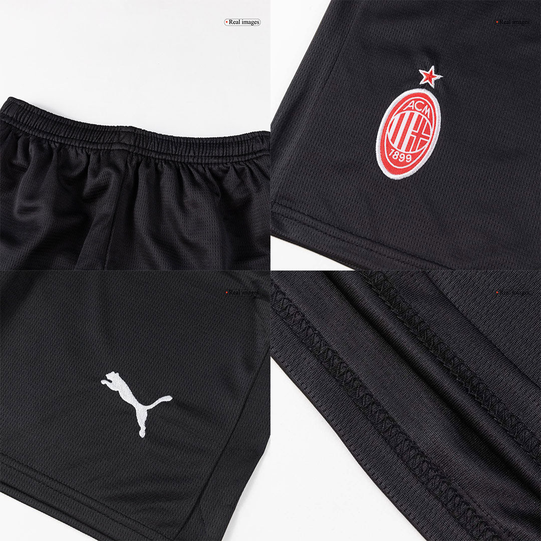 Kid's AC Milan 2025/26 Home Soccer Jersey Full Kit