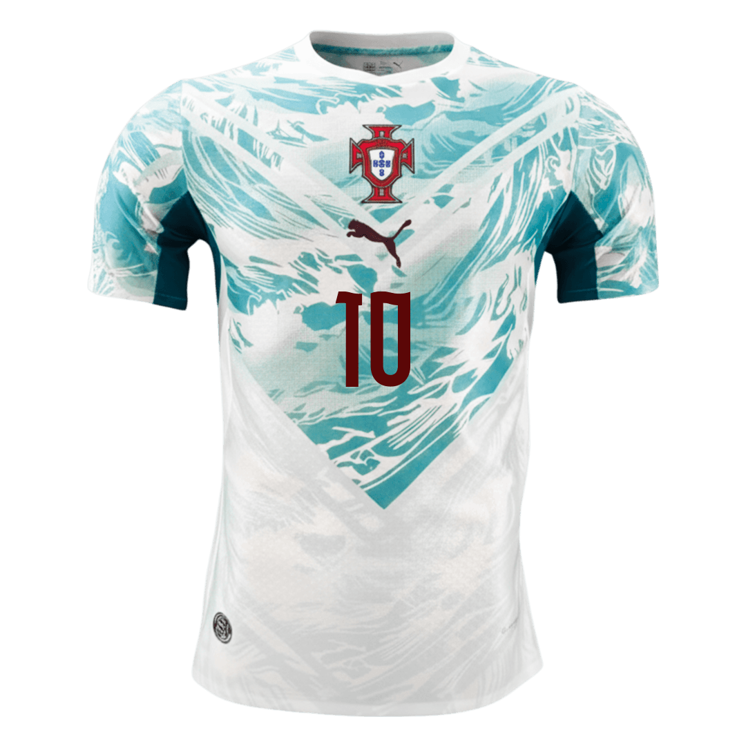 BERNARDO #10 Men's Portugal World Cup 2026 Player Version Away Soccer Jersey - Slim Fit product view 8