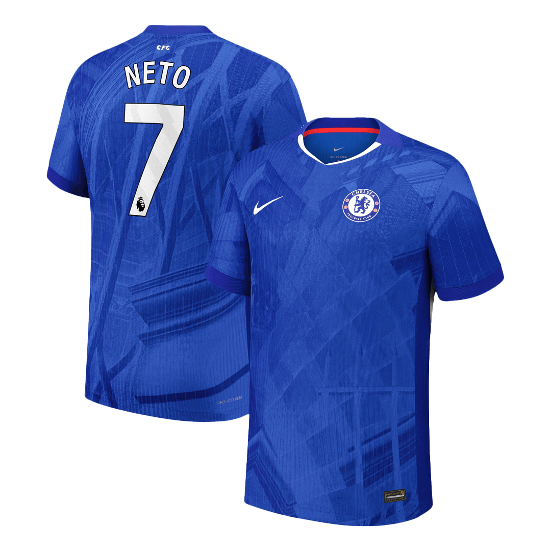 NETO #7 Men's Chelsea 2025/26 Player Version Home Soccer Jersey - Slim Fit product view 1