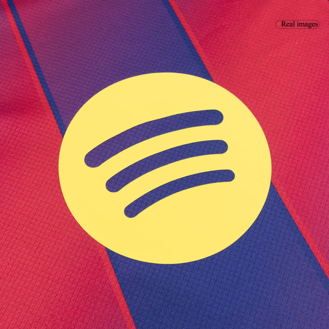 LEWANDOWSKI #9 Men's Barcelona UCL 2025/26 Home Soccer Jersey Premium product view 5