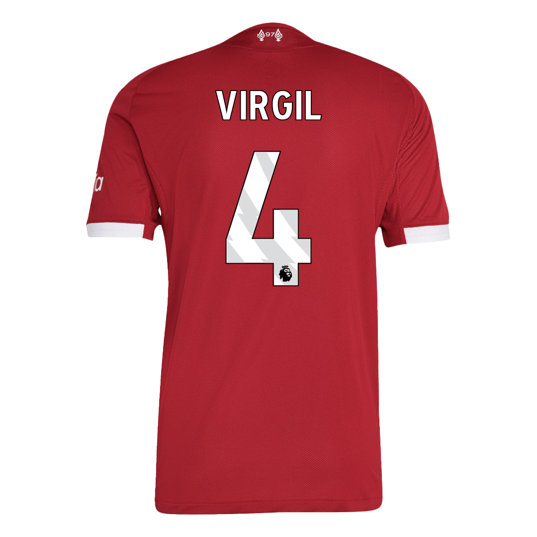 VIRGIL #4 Men's Liverpool 2025/26 Player Version Home Soccer Jersey - Slim Fit product view 10