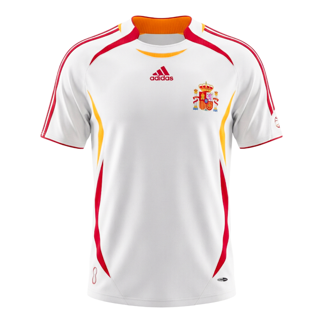 Retro Men's Spain 2006 Away Soccer Jersey product view 1