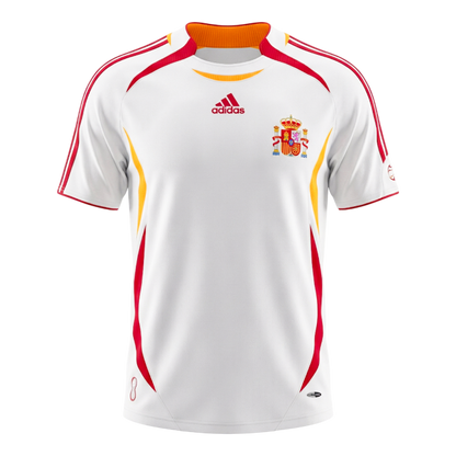 Retro Men's Spain 2006 Away Soccer Jersey product view 1