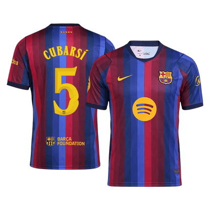 CUBARSÍ #5 Men's Barcelona UCL 2026/27 Home Soccer Jersey product view 1