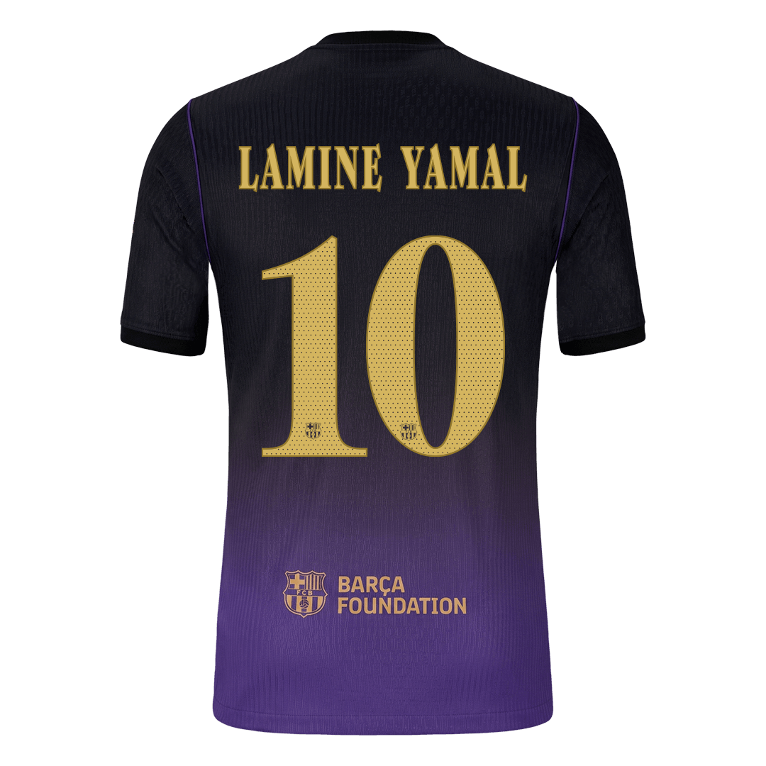 LAMINE YAMAL #10 Men's Barcelona UCL 2026/27 Player Version Away Soccer Jersey product view 3