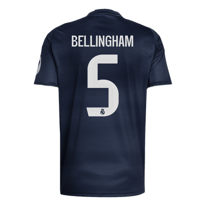 BELLINGHAM #5 Men's Real Madrid 2025/26 Away Soccer Jersey Premium product view 11