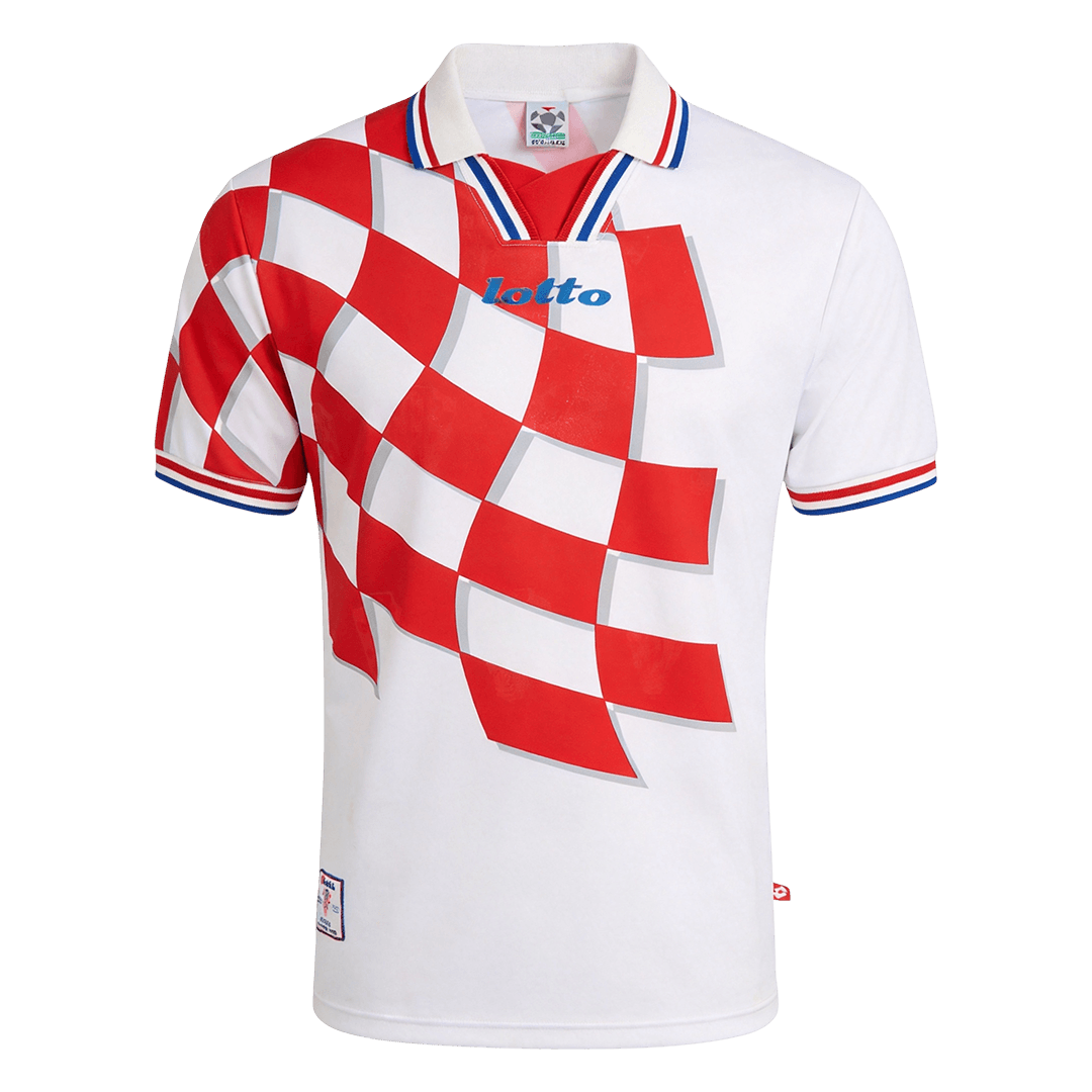 Retro Men's Croatia World Cup 1998 Home Soccer Jersey product view 1