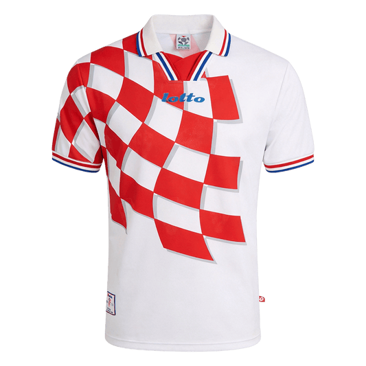 Retro Men's Croatia World Cup 1998 Home Soccer Jersey product view 1