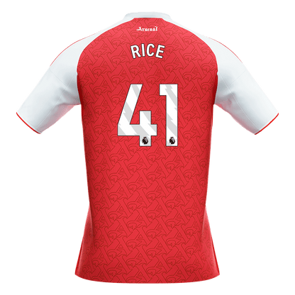 RICE #41 Men's Arsenal 2025/26 Home Soccer Jersey Premium product view 10