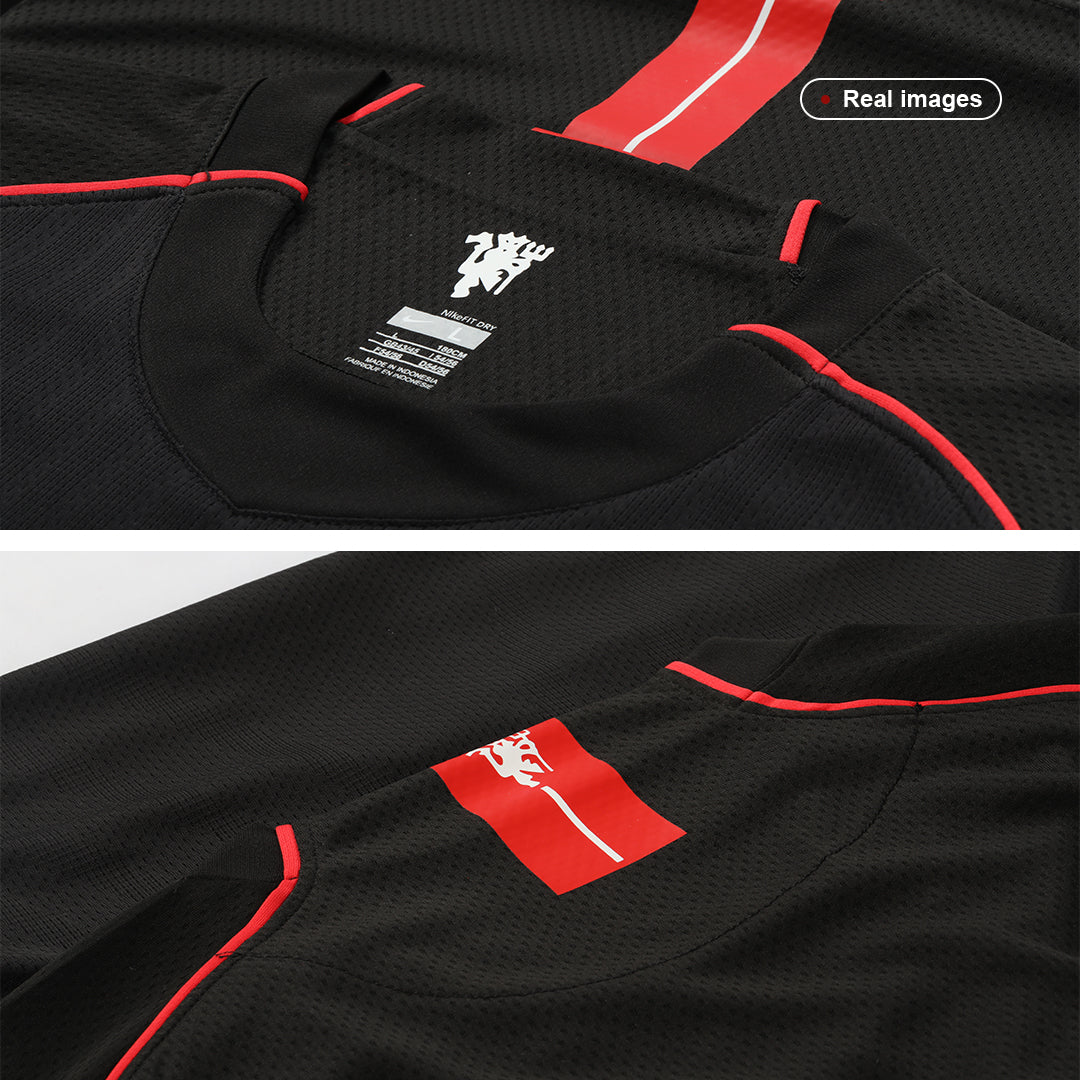 Retro SCHOLES #18 Men's Manchester United 2007/08 Away Soccer Jersey product view 3