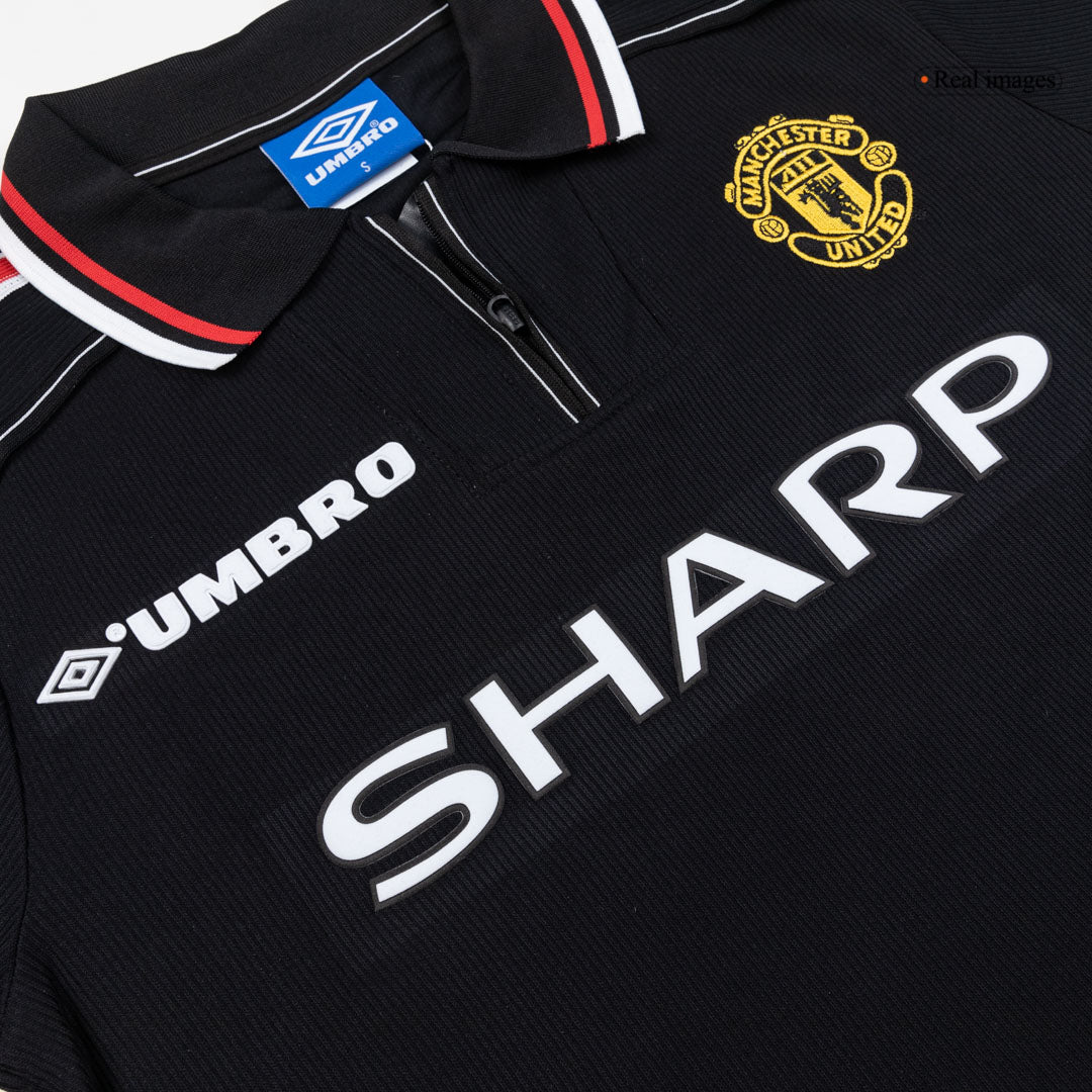 Retro Men's Manchester United 1998 Away Soccer Jersey product view 4