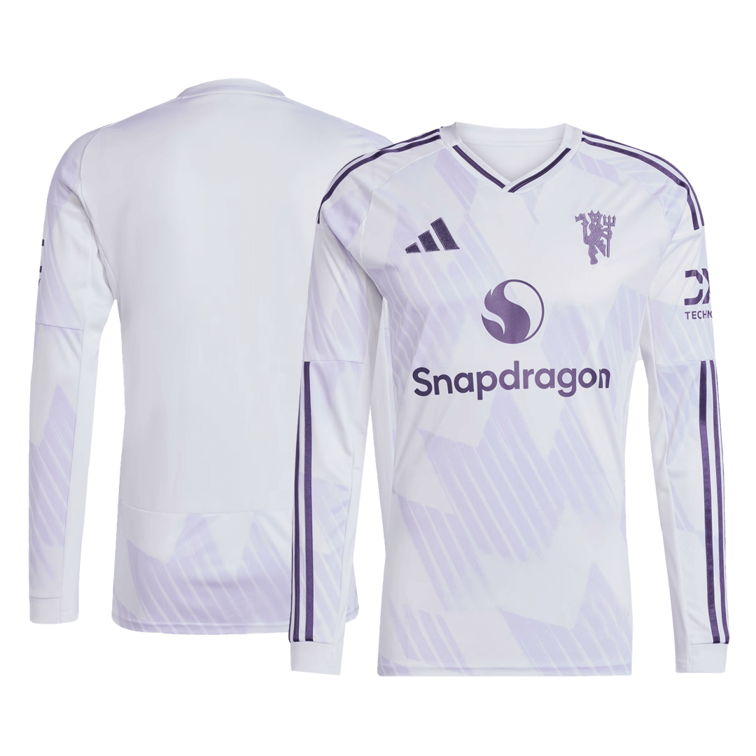 Men's Manchester United 2025/26 Away Long Sleeve Soccer Jersey product view 8