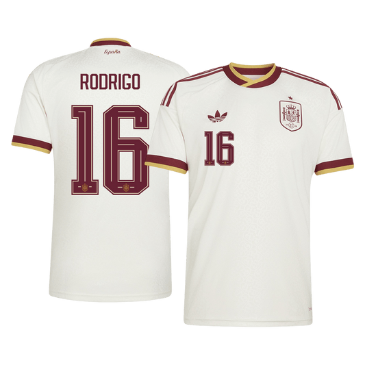 RODRIGO #16 Men's Spain World Cup 2026 Away Soccer Jersey product view 1